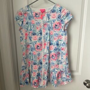 Lilly Pulitzer Girl’s Firework Boat Print Swim Cover Up